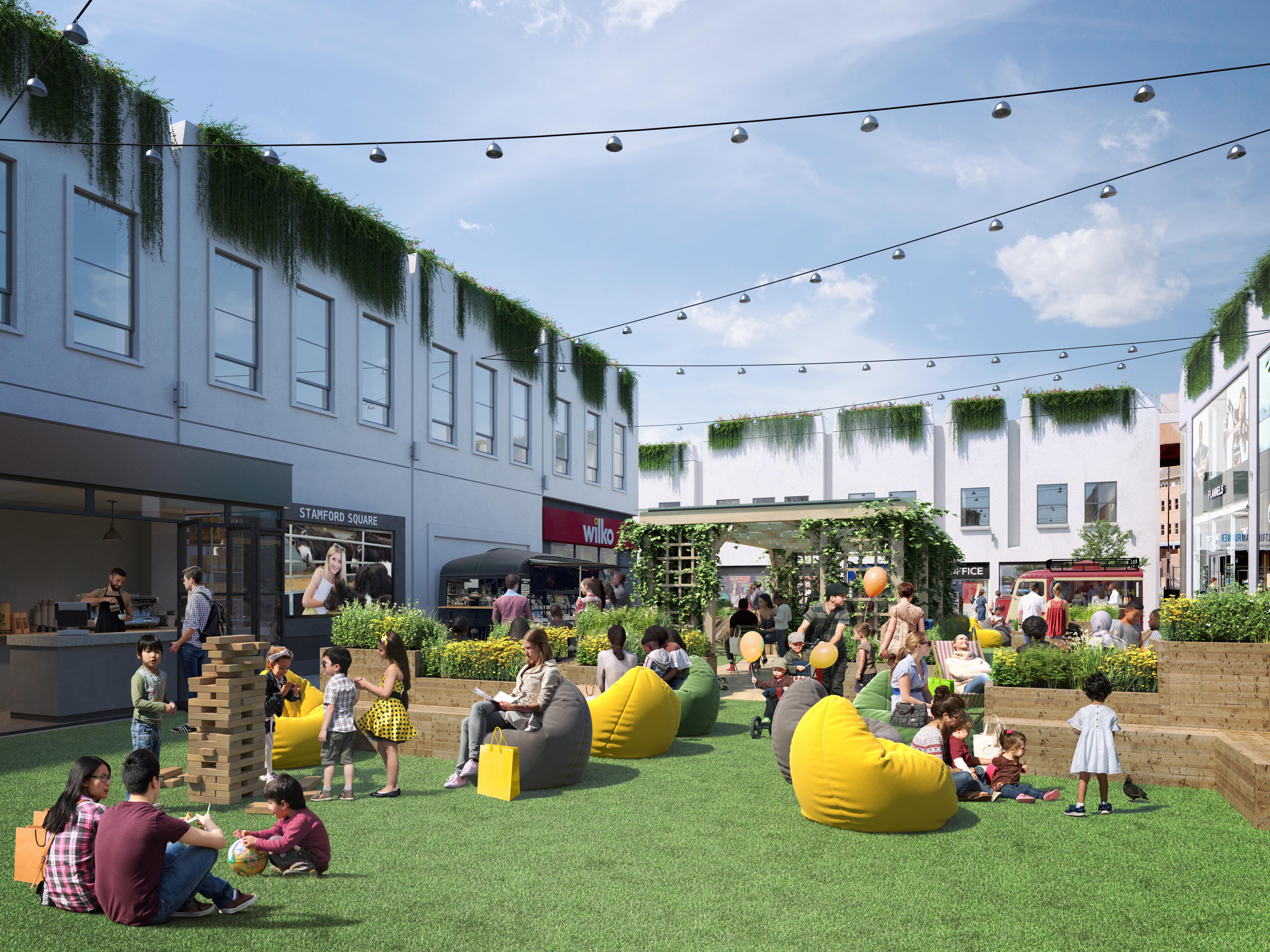 The Not so Secret Garden, a brand new, community events hub set to arrive in the Stamford Quarter in June