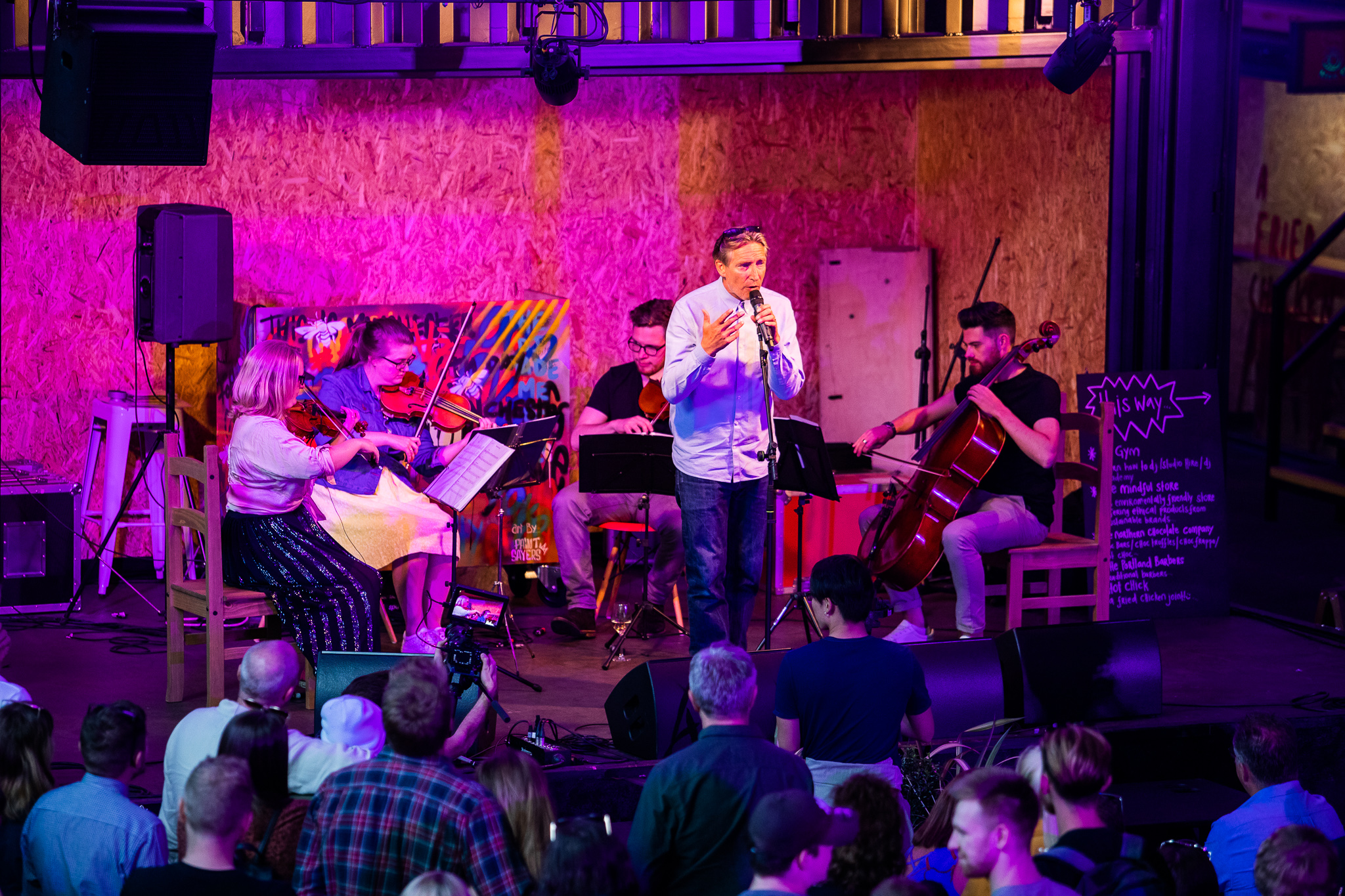 Liver Performance: Mike Garry & Cassia String Quartet